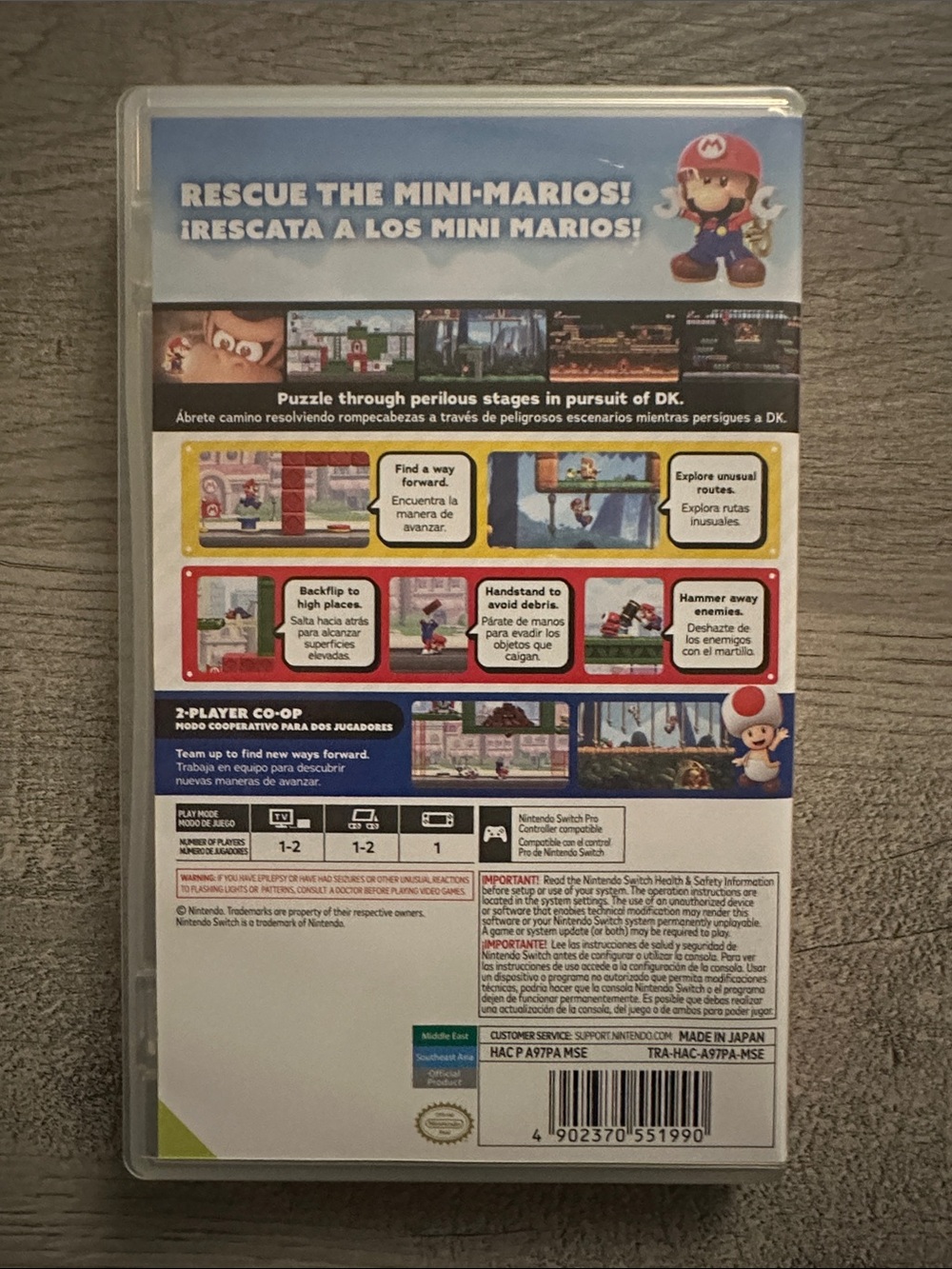 Nintendo Mario vs. Donkey Kong Switch Game - Picture 4 of 5